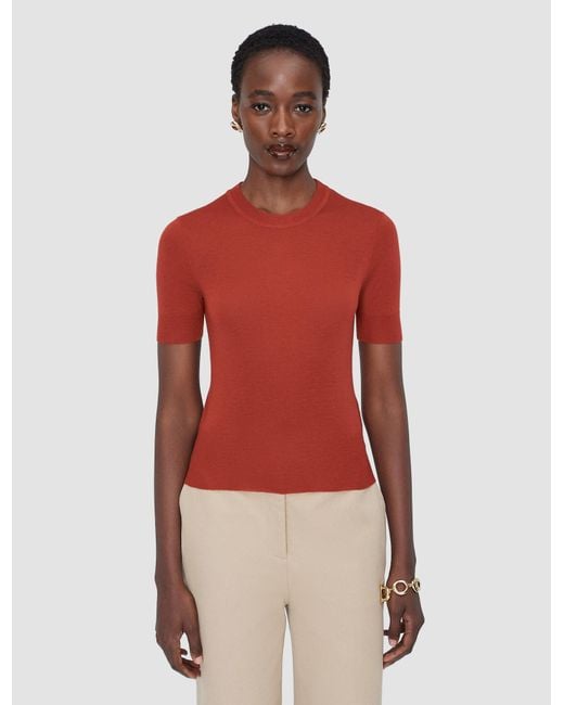 Joseph Red Cashair Top