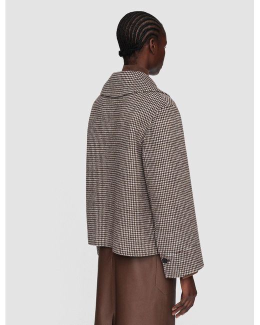 Veste Rollet en cachemire double face à motif pied-de-poule Joseph en coloris Gray