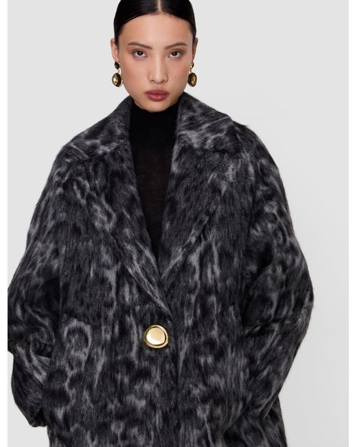 Joseph Blue Dale Brushed Wool Coat