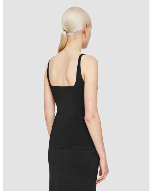 Joseph Black Milano Knit Stretch Vest Top