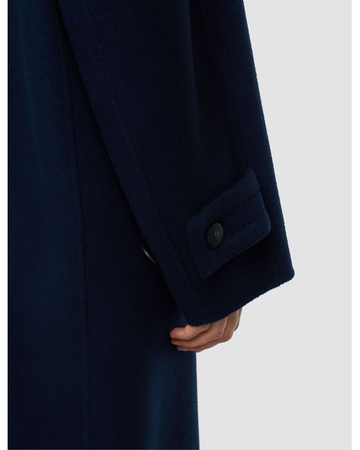 Joseph Blue Franco Double Face Cashmere Coat