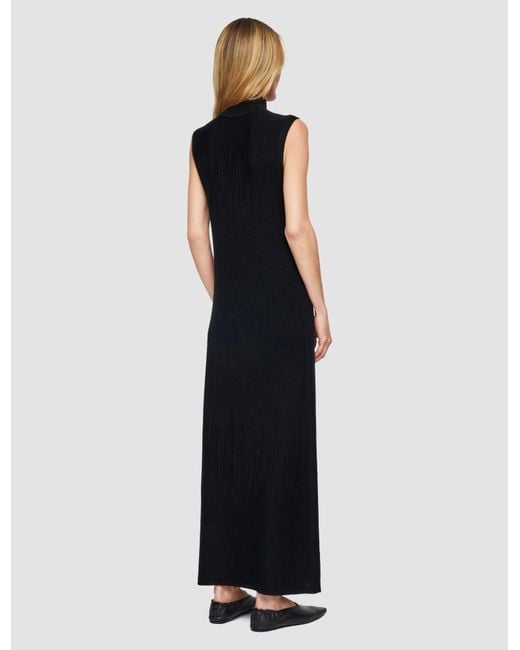 Joseph Black Gradient Stitch High Neck Dress