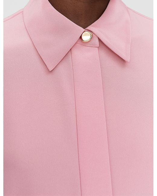 Joseph Pink Camilia Satin Twill Blouse