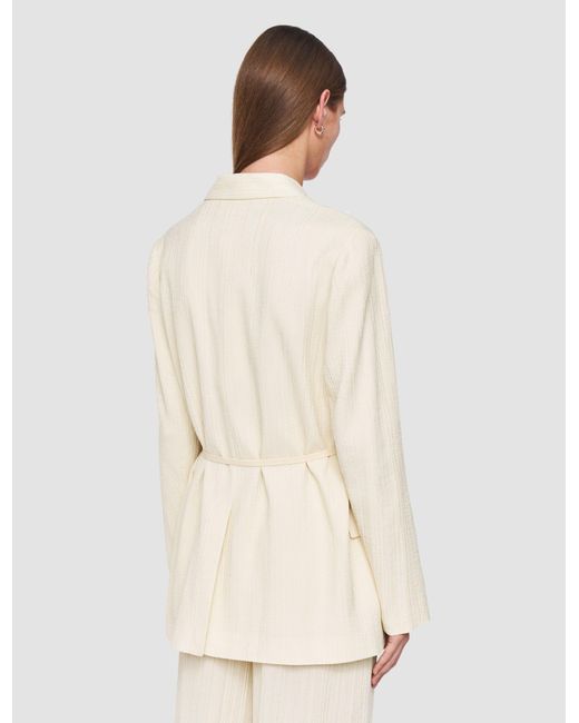 Joseph Natural Amelot Pleat Jacquard Jacket