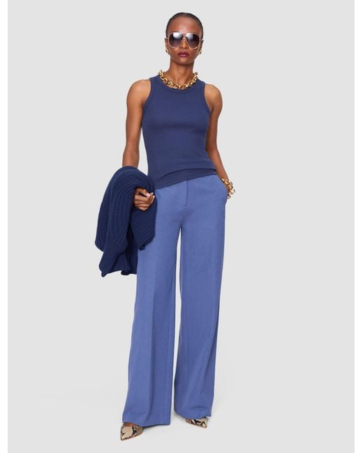 Joseph Blue Yeux Cotton Rib Vest