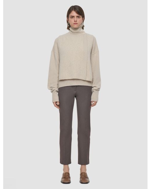 Joseph White Brushed Cashmere Bib