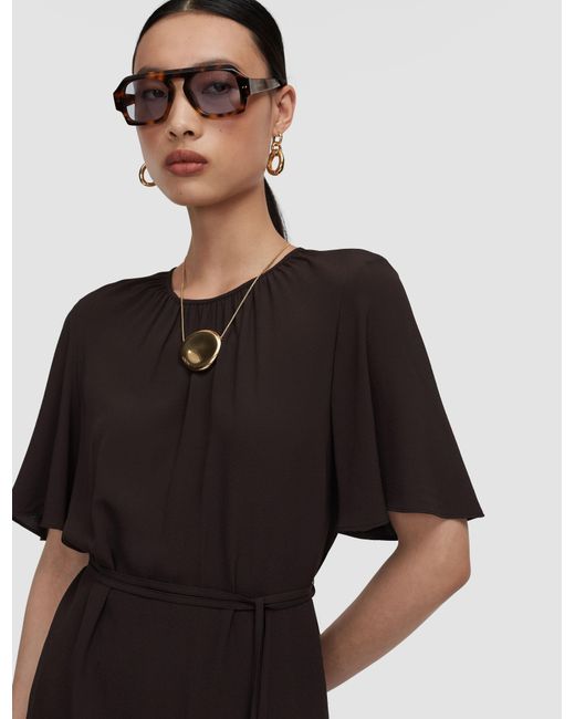 Joseph Brown Libby Silk Blend Crepe Top