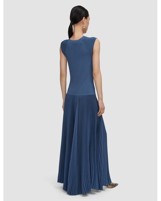 Joseph Blue Nereus Light Viscose Knit Dress