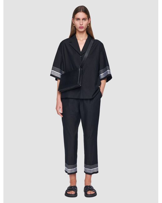 Pantalon Tottenham En Mélange De Coton Joseph en coloris Black