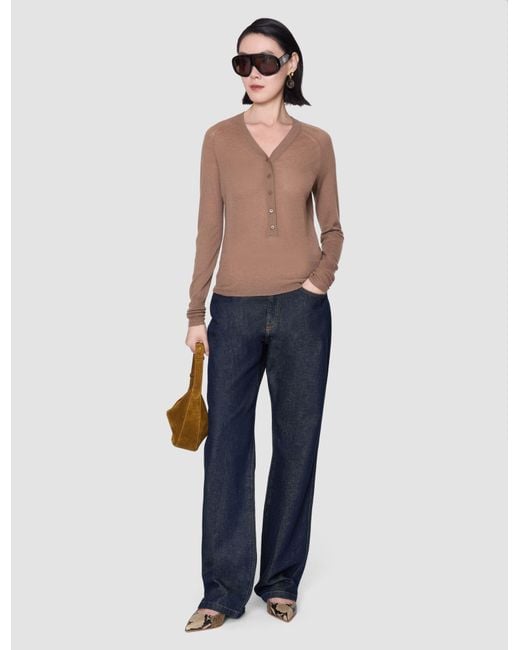 Joseph Natural Reem Cashair Henley Top