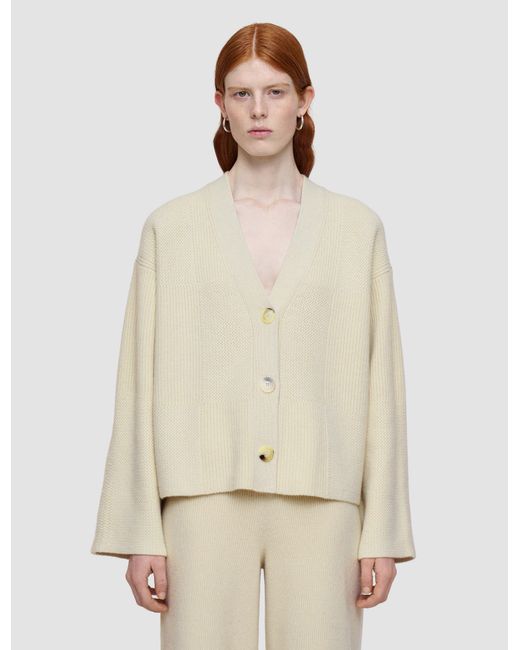 Joseph Natural Soft Merino Wool Cardigan