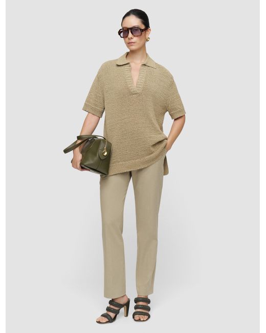 Joseph White Coleman Long Light Cotton Trousers
