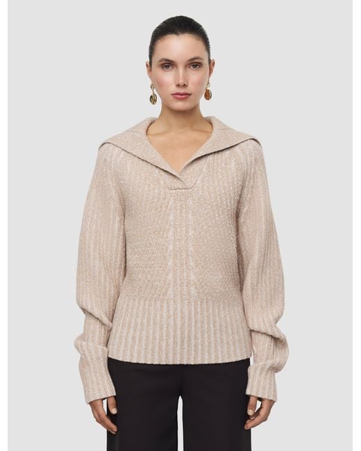 Joseph White Robby Mouliné Merino Knit Jumper