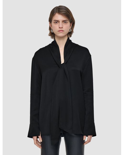 Joseph Black Adele Light Crepe Blouse
