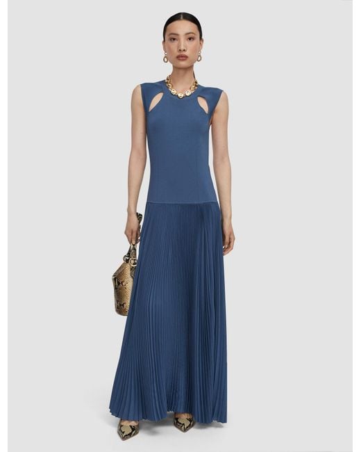 Joseph Blue Nereus Light Viscose Knit Dress