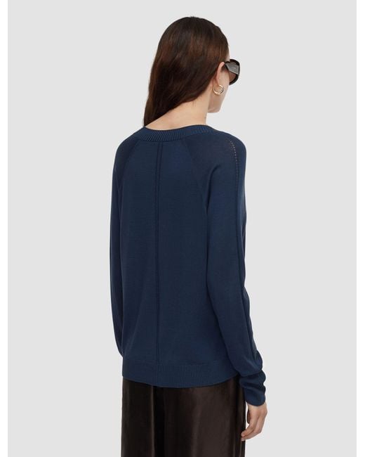 Pull Gallow En Soie Superfine Joseph en coloris Blue