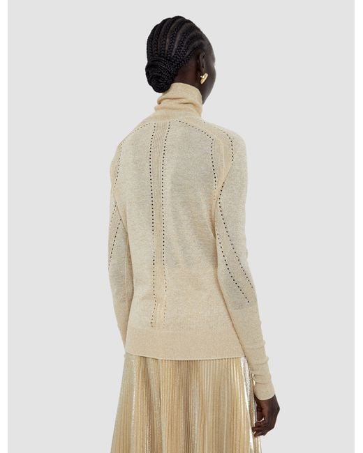 Joseph White Leblanc Lurex Knit Jumper