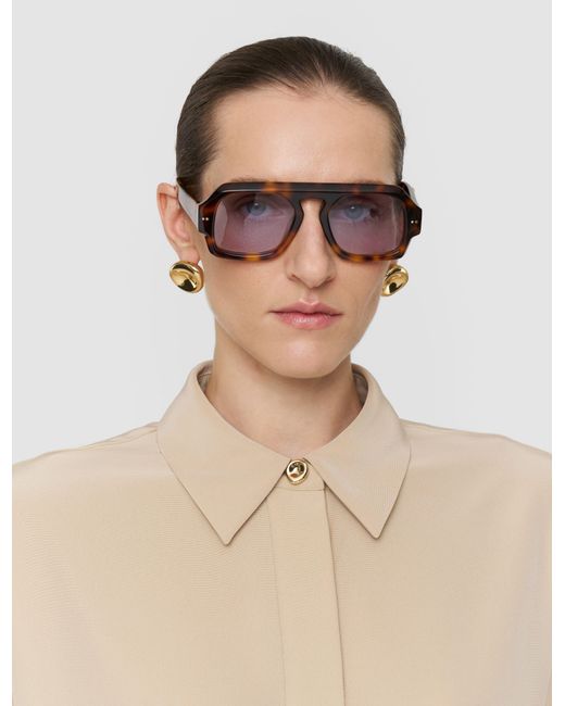Joseph Natural Camilia Satin Twill Blouse