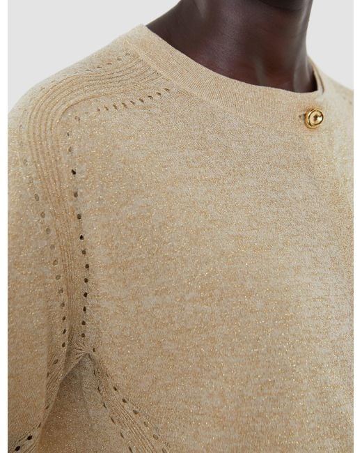 Joseph White Tasse Lurex Knit Cardigan
