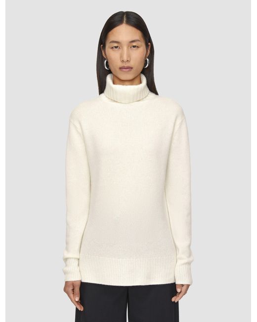 Joseph Natural Open Cashmere High Neck Jumper