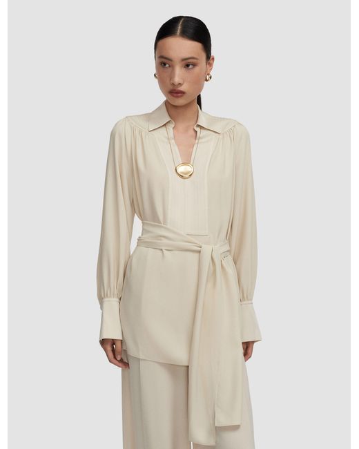 Joseph Natural Bou Crepe Blouse
