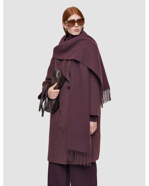 Joseph Purple Cecile Wool Scarf