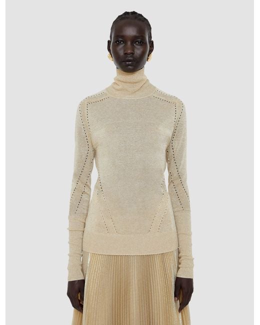 Joseph White Leblanc Lurex Knit Jumper