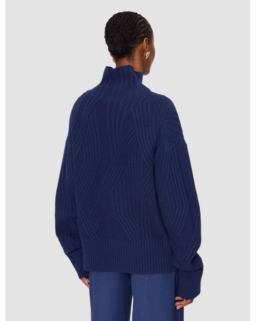 Joseph Blue Isabel Soft Wool Rib Jumper