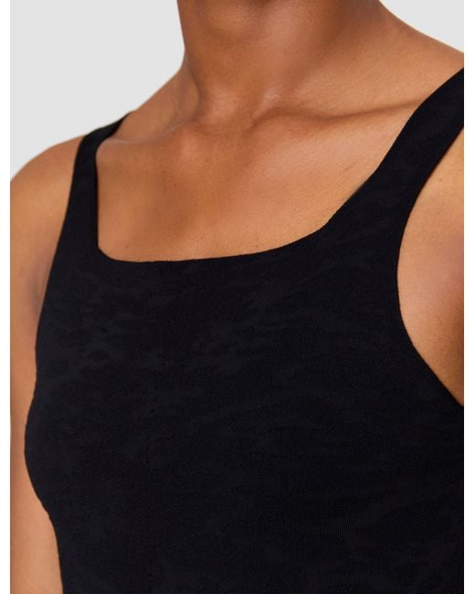 Joseph Black Joann Leopard Jacquard Milano Tank Top