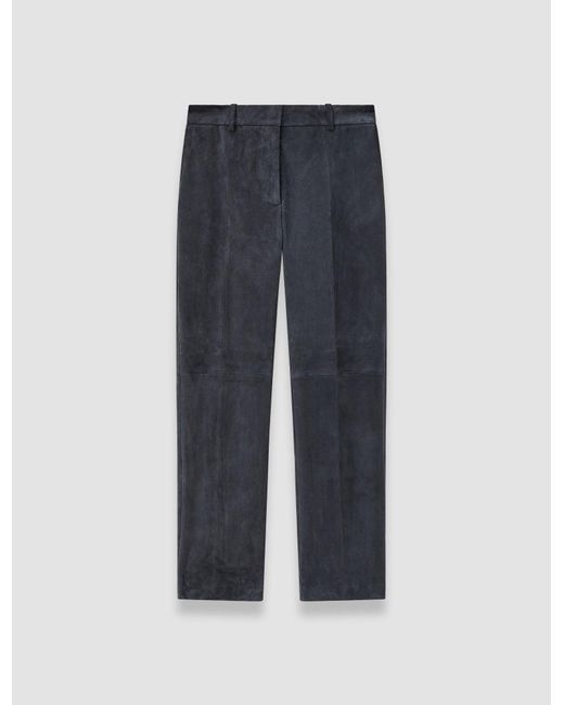 Joseph Blue Coleman Suede Stretch Trousers