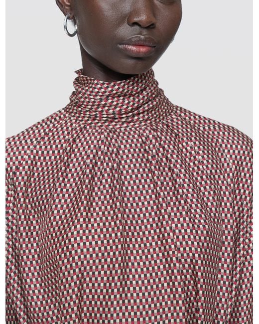 Robe Agata En Mélange De Soie Imprimée Joseph en coloris Pink