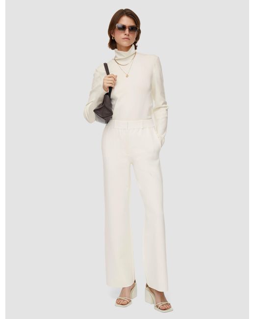 Joseph White Milano Knit Stretch Trousers