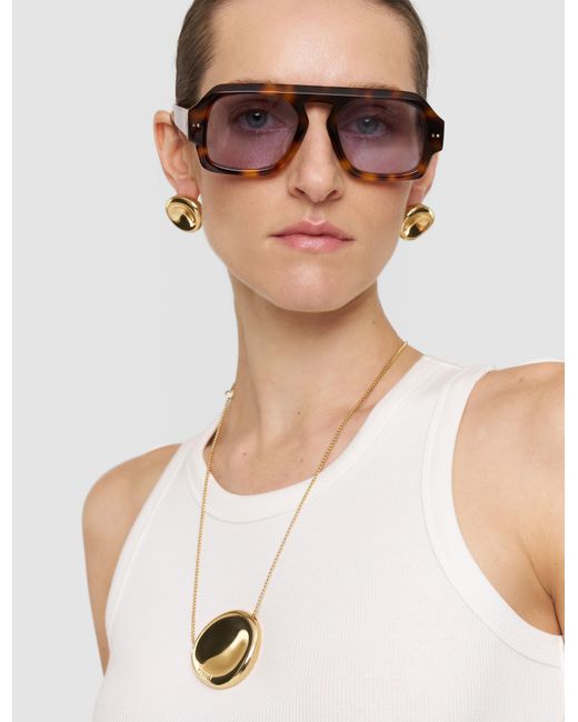 Joseph White Bean Pendant Necklace