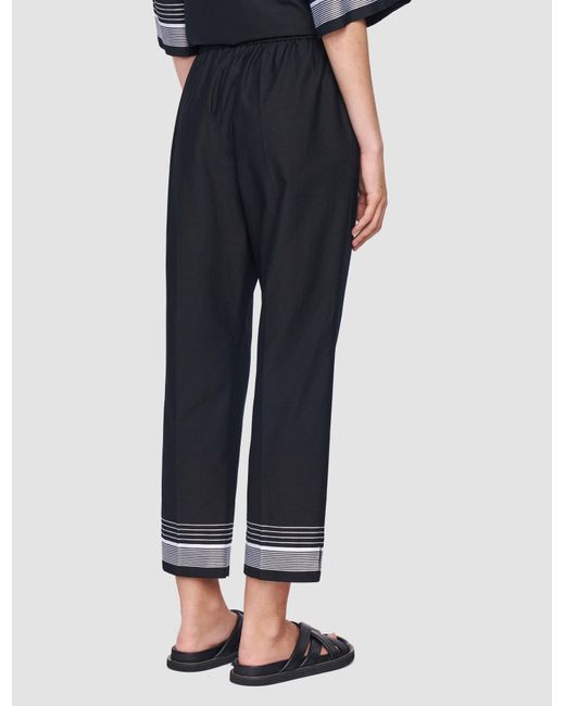 Pantalon Tottenham En Mélange De Coton Joseph en coloris Black