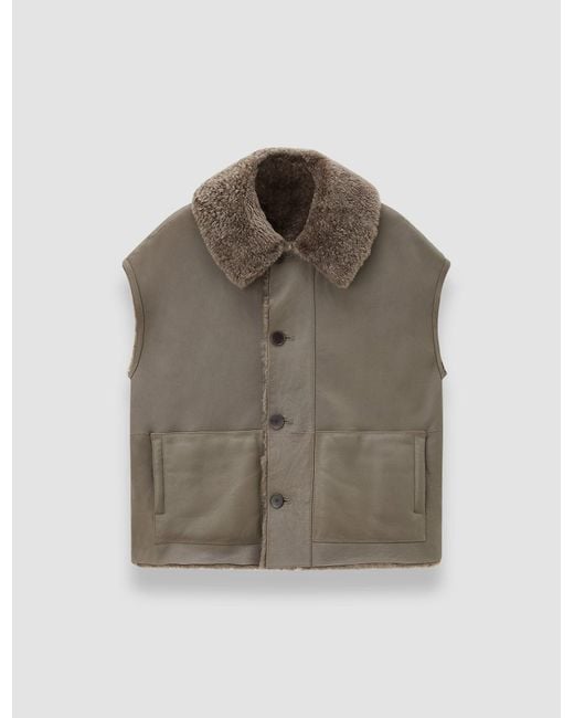 Joseph Brown Molin Reversible Shearling Gilet