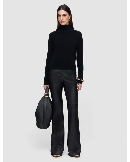 Joseph Black Tafira Leather Stretch Trousers