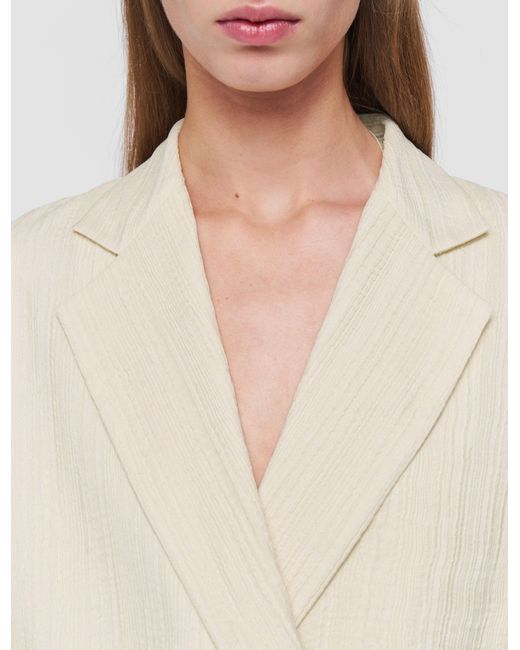 Joseph Natural Amelot Pleat Jacquard Jacket