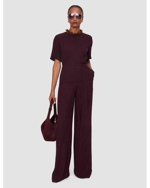 Joseph Red Atheris Crepe Blouse