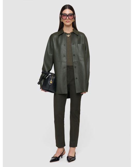 Joseph Green Penna Soft Nappa Leather Overshirt