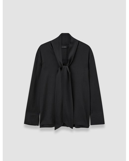 Joseph Black Adele Light Crepe Blouse