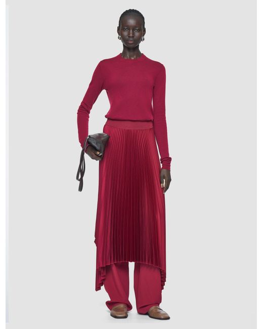 Joseph Red Cashair Round Neck Jumper
