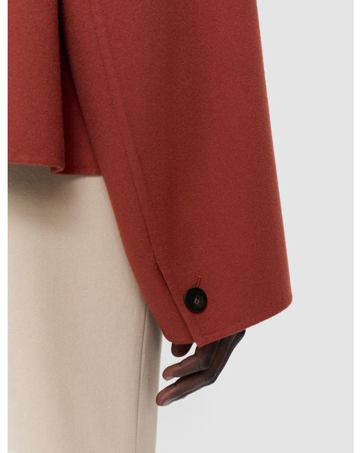 Joseph Red Kalaa Light Double Face Wool Jacket