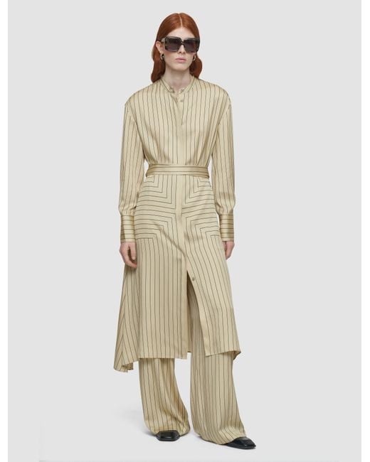 Joseph White Orlana Geometric Print Silk Dress