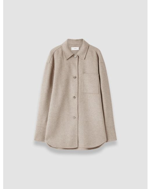 Joseph White Wada Double Face Cashmere Overshirt