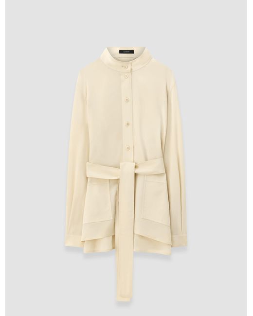 Joseph White Lamy Crepe De Soie Silk Jacket