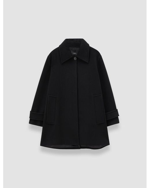 Joseph Black Loti Soft Wool Cashmere Coat