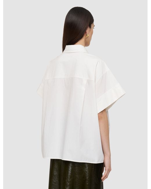 Joseph White Justo Cotton Poplin Shirt