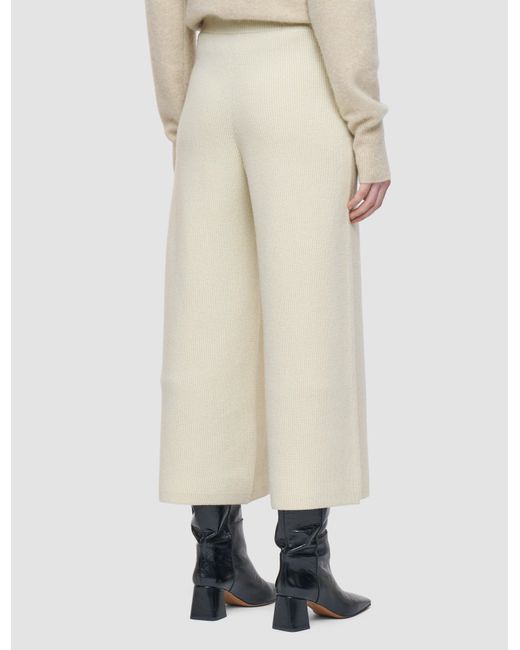 Joseph White Soft Merino Wool Culottes