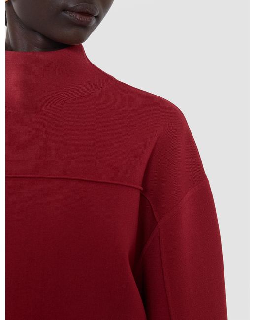 Joseph Red Larrey Compact Milano Knit Top