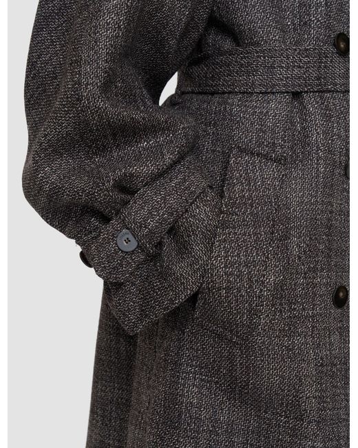 Joseph Brown Laurin Textured Tailoring Wool Coat